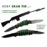 Универсальная гибкая туристическая веревка Surv Gear Tie зеленая